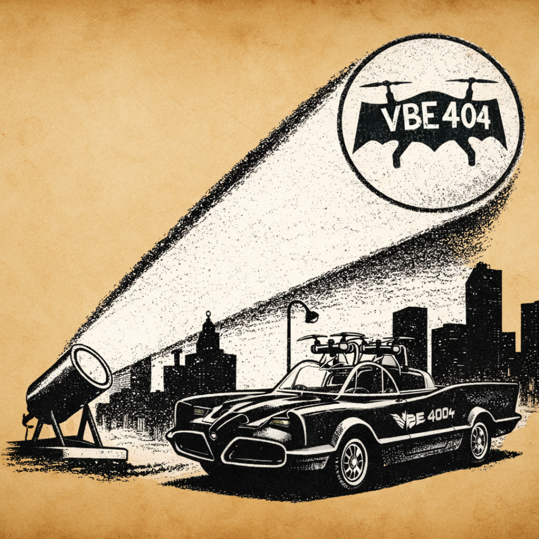 Vignette_01 pub barman Signal dans le ciel façon Batman années 60