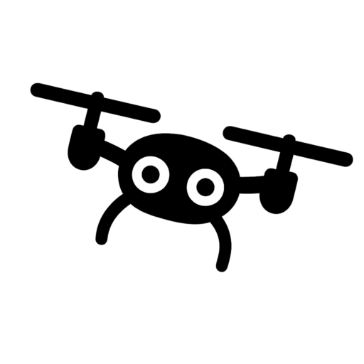 icone drone IcÎne de drone stylisé avec deux hélices et des yeux